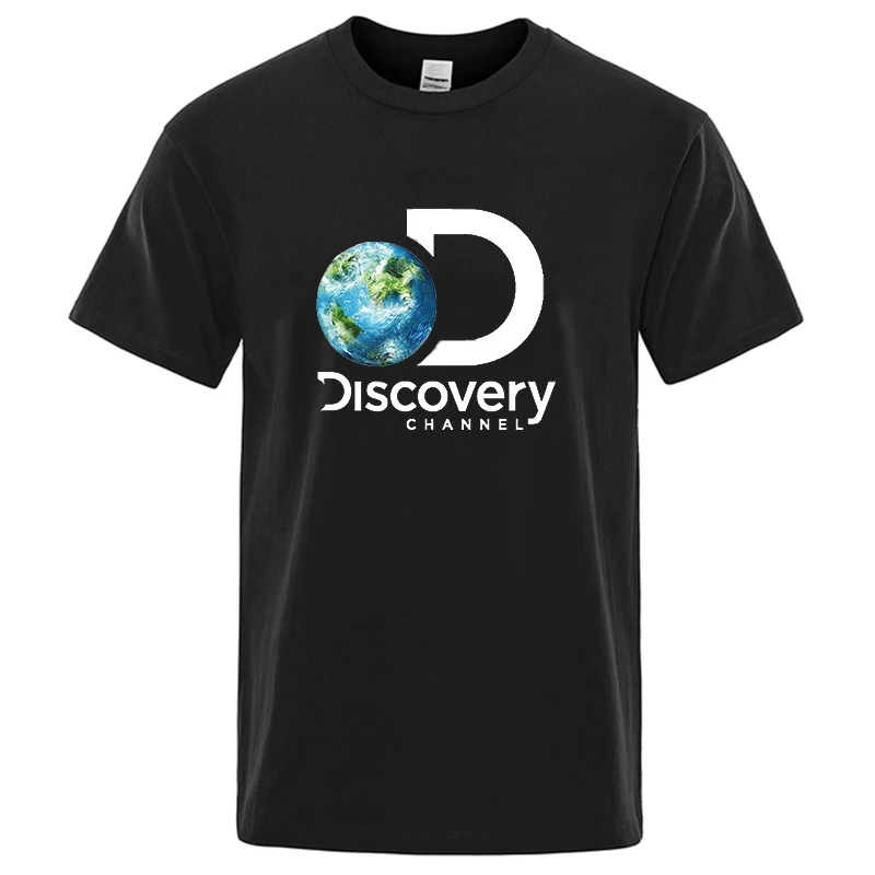 

Discovery men's T-shirt breathable oversized short-sleeved casual wear soft cotton street