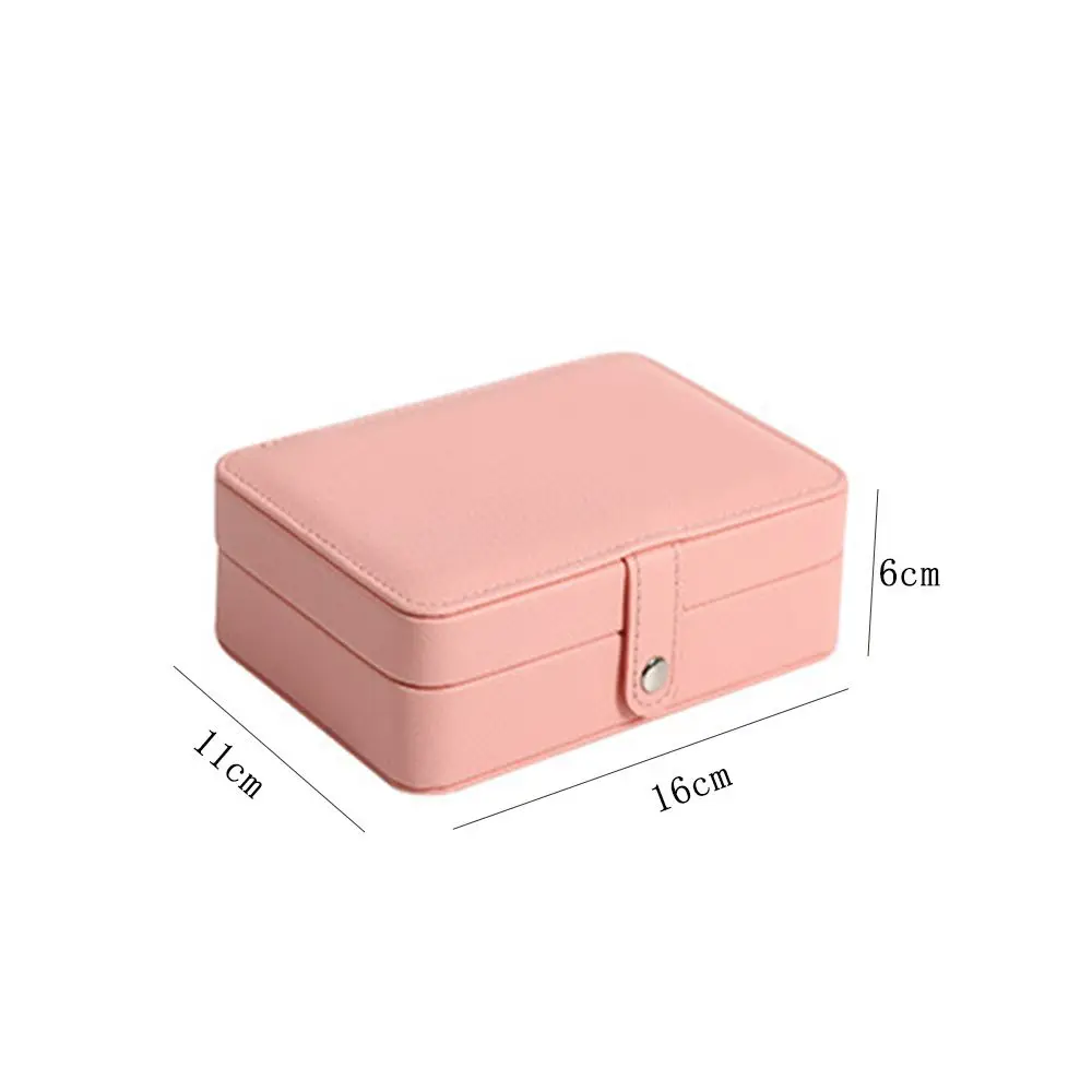 Travel Home PU Leather Storage Display Case Jewellery Storage Earring Boxes Jewelry Box