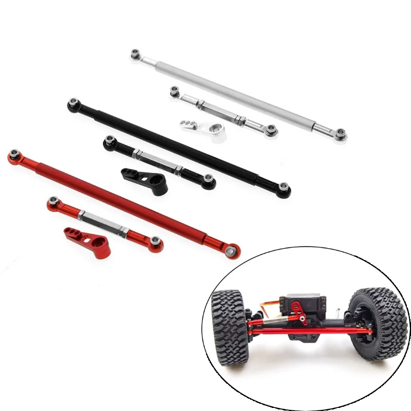 Металлическая Регулируемая рулевая тяга + сервоприводная тяга, обновленные детали для MN модели MN86S MN86 MN86KS MN86K MN G500 1/12, Радиоуправляемый автомобиль