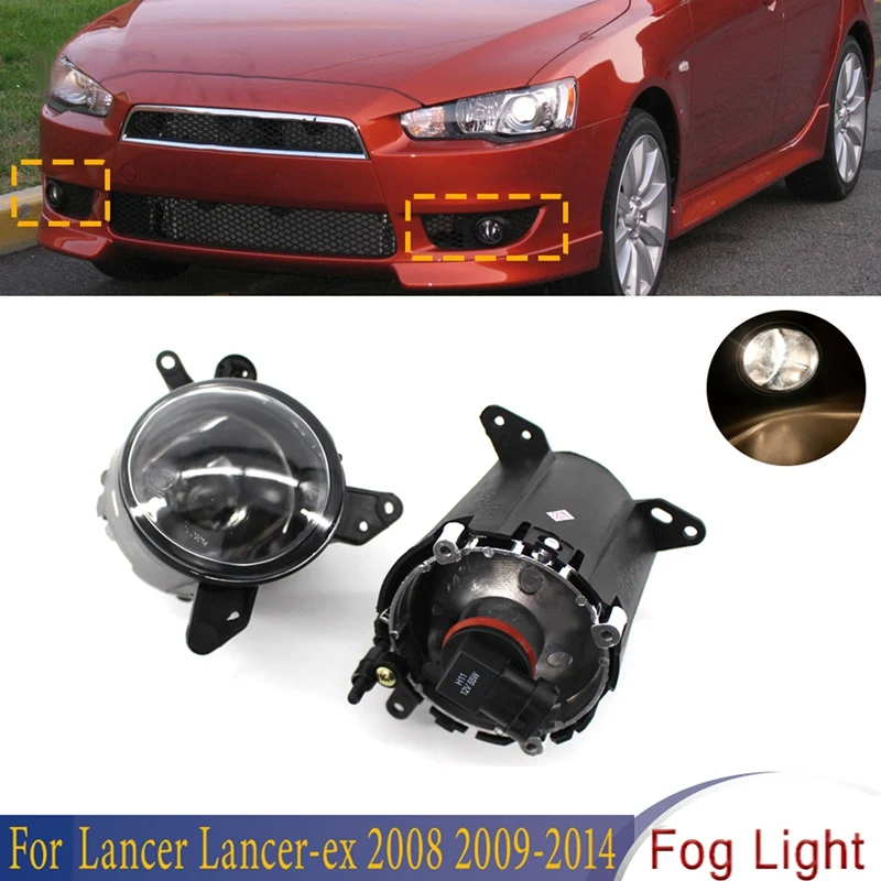 1 пара противотуманные фары на передний бампер для Mitsubishi Lancer-Ex 2008-2012