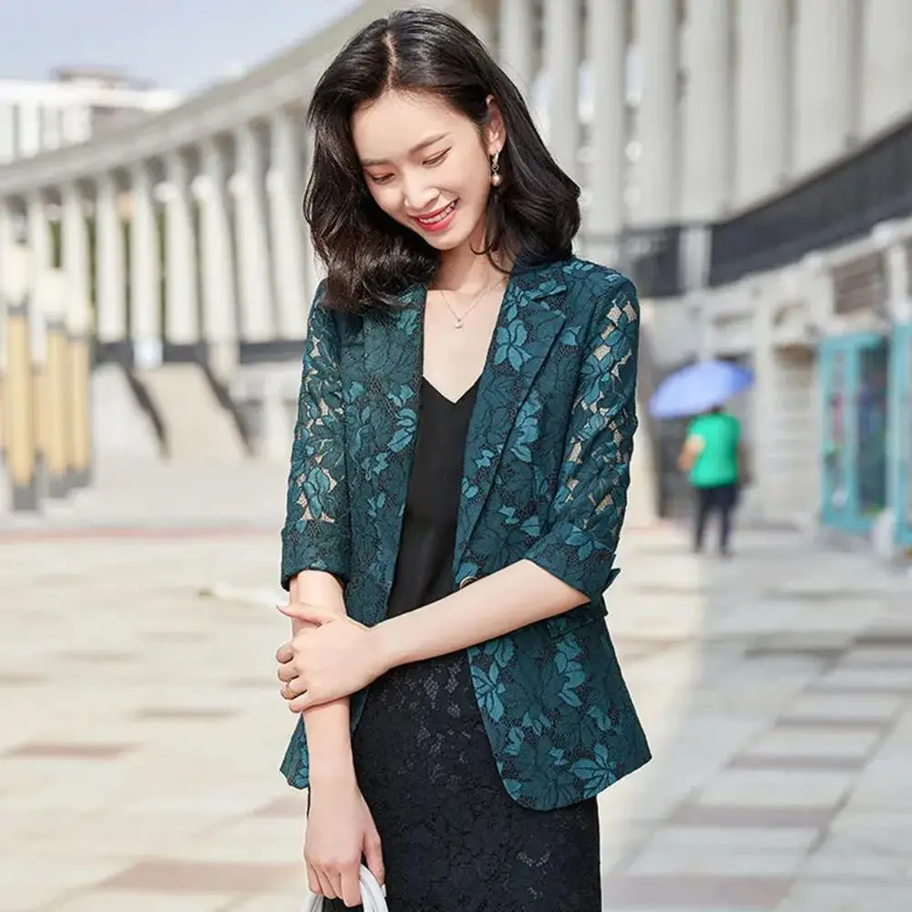 

Stylish Lady Spring Coat Elegant Office Lady Women Autumn Blazer Cardigan Plus Size Winter Coat