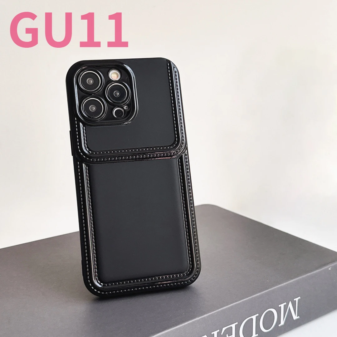 

Fashion Black Cream Bag TUP Soft Case Case for IPhone 14 13 12 11 Pro Max Plus Luxury Phone Cover G Varnish Embossed Cases i13