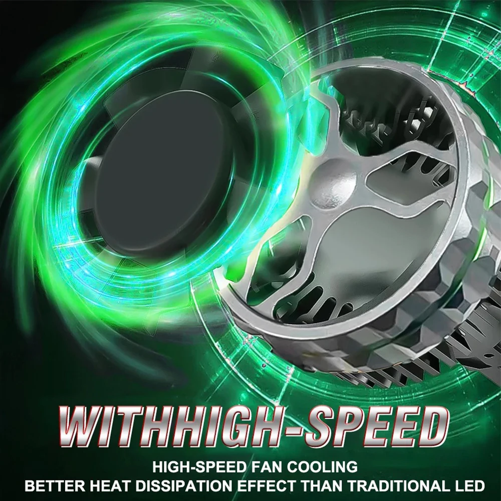 Светодиод H7 1700 Вт 1500000 LM Фара Canbus 4 Медная Трубка H1 H4 H11 9012 HIR2 9005 9006 HB3 HB4 Высокая