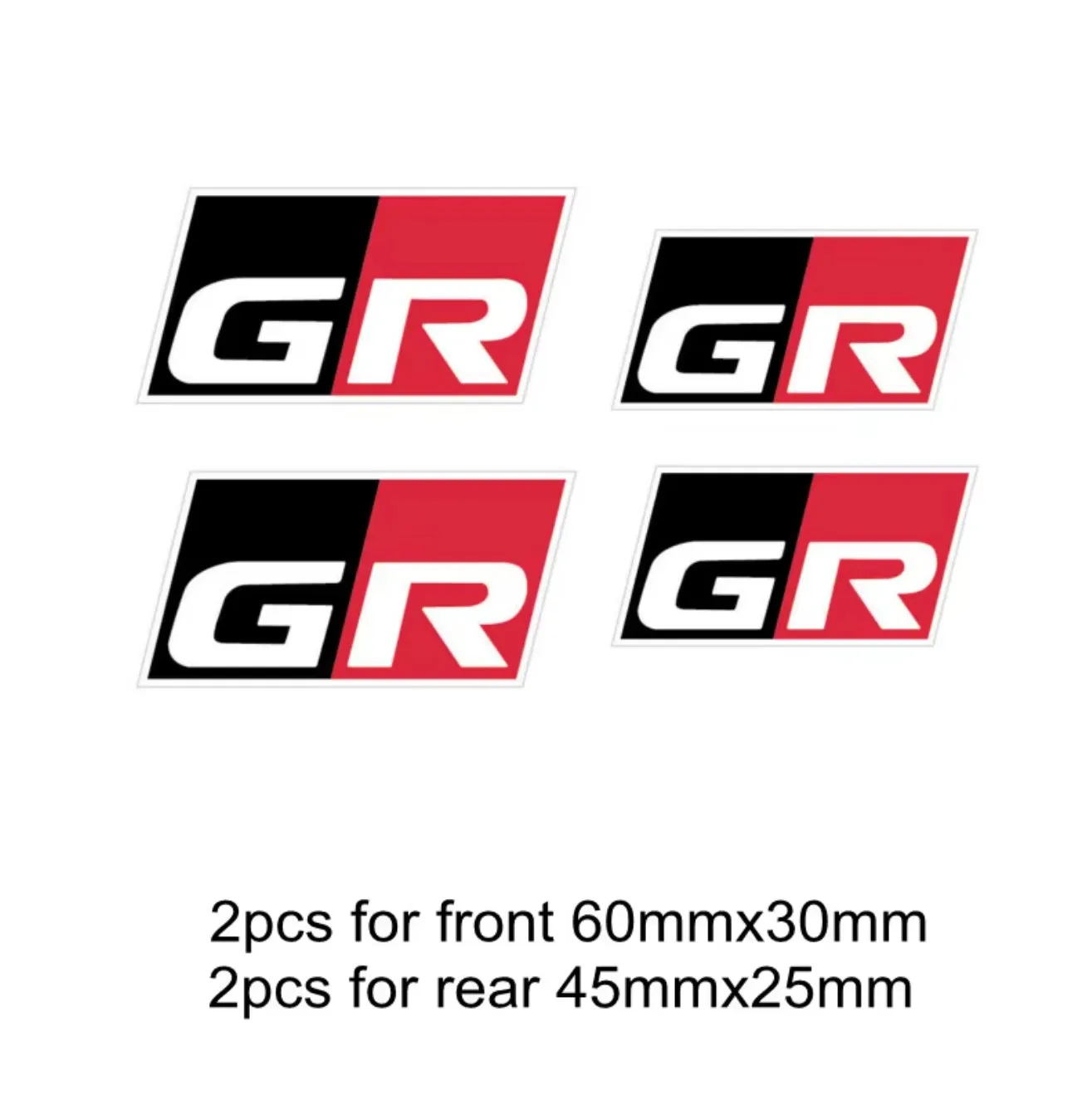 

4 шт./компл., высокотемпературная автомобильная наклейка, наклейка для гальмівного суппорта Gazoo Racing, автоаксессуары