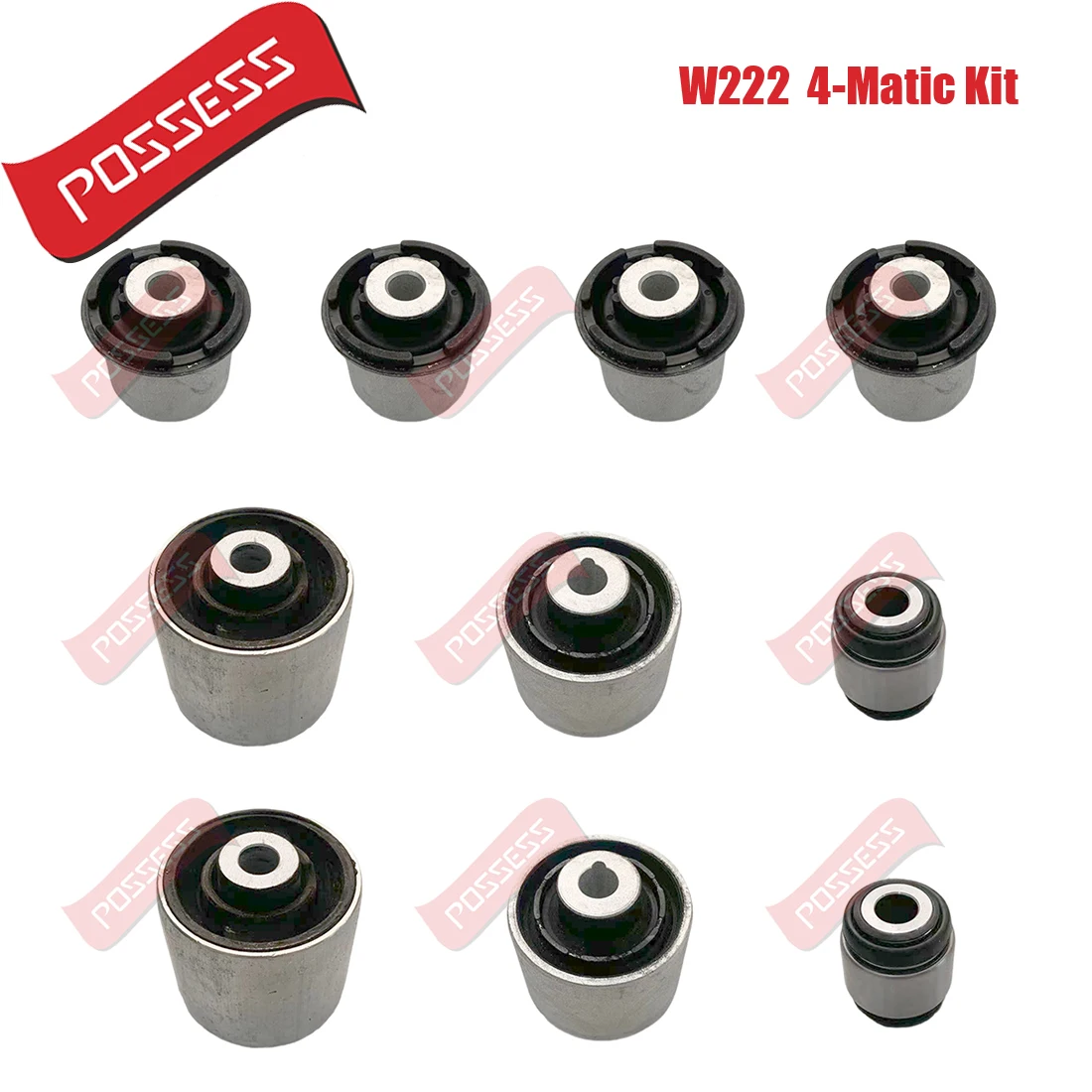 

10 шт. комплект втулок передней подвески рычага управления для Mercedes Benz S Class W222 C217 2013-2020,OE 2173330100 2223333800