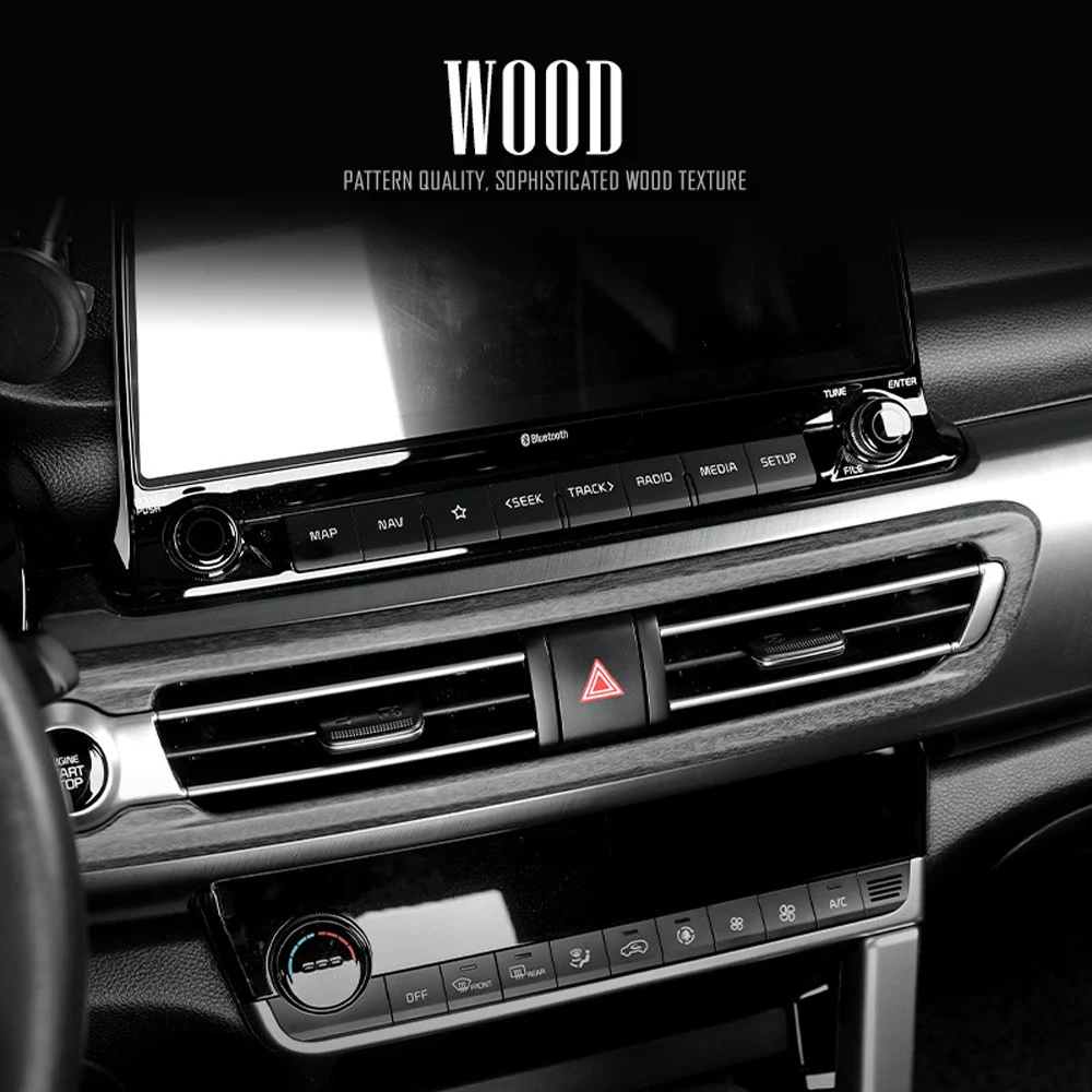 

Обложка под дерево для приборной панели Kia Seltos 2019 2020 2021 2022