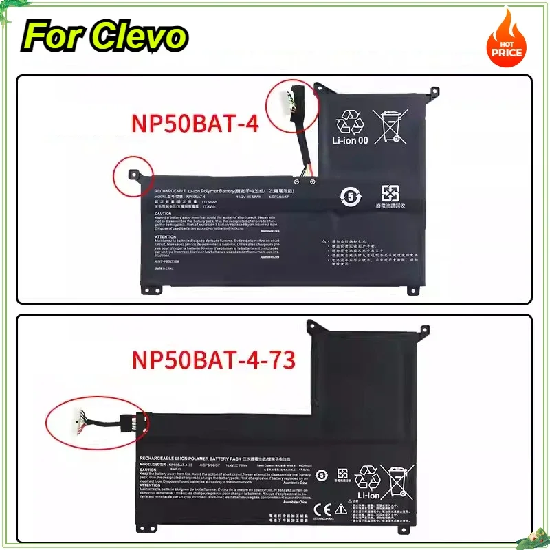 NP50BAT-4 NP50BAT-4-54 NP50BAT-4-73 Аккумулятор для ноутбука F117-7 XM Focus 16 G7 KE X15 AT23 Clevo NP70 NP7861C TX9R9 TX8R9