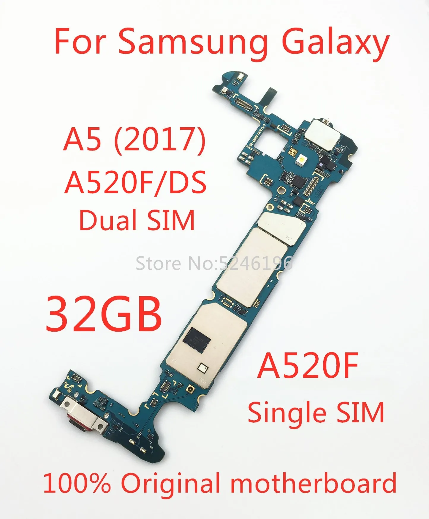 Применяется для Samsung Galaxy A5 2017 A520F A520F/DS A520S/K/L 32GB оригинальная материнская плата чип система разблокировка логическая плата замена