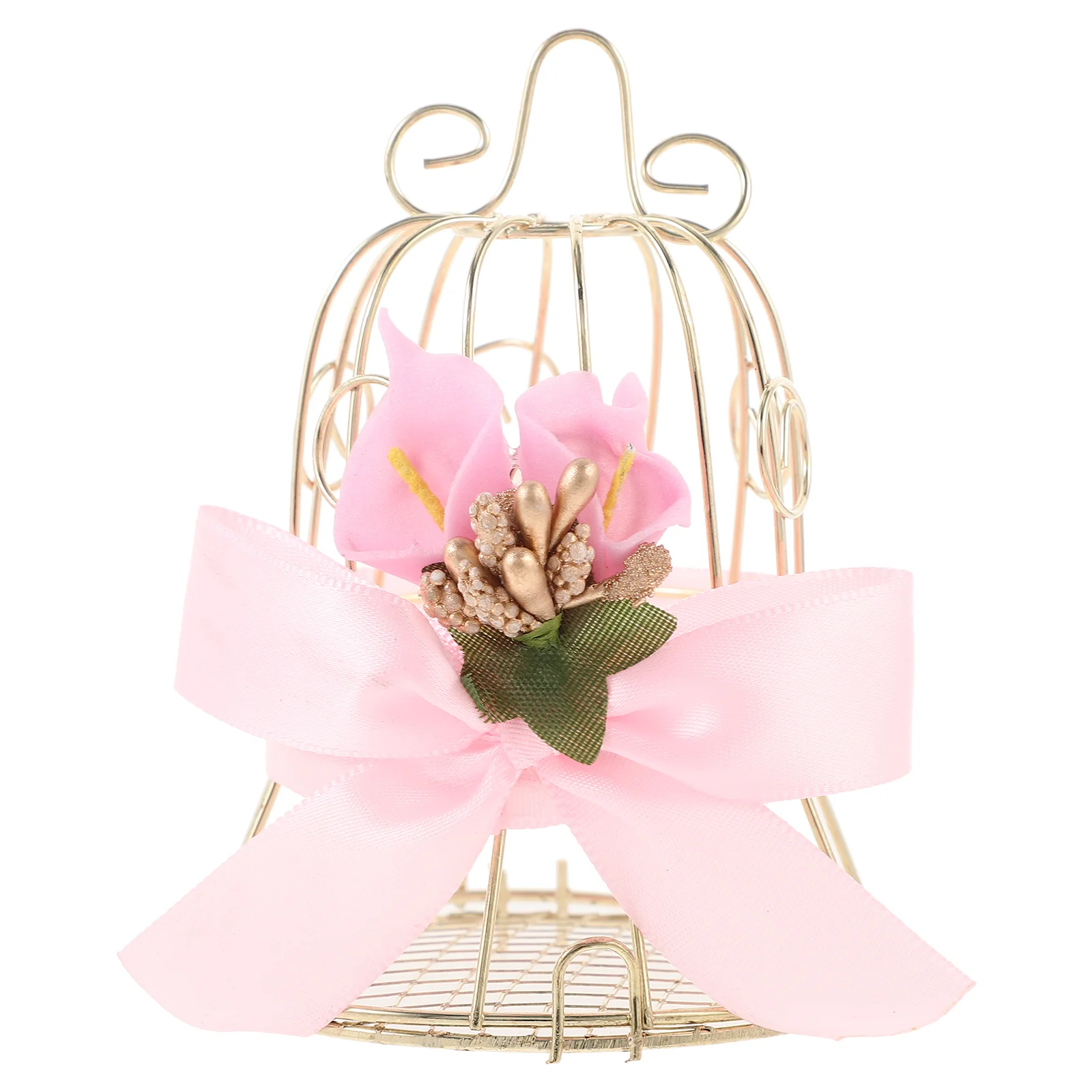 

Wedding Candy Box Metal Bird Cage Shaped Candy Box Gift Package Box Birdcage Candy Container