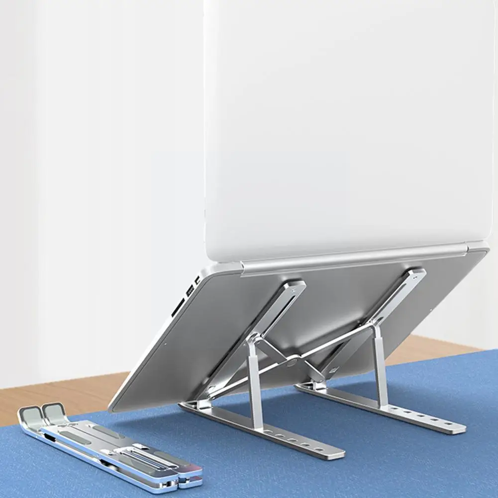 

Складная регулируемая подставка для ноутбука, алюминиевый сплав, портативный держатель для планшета, для Macbook Pro Air IPad G6C6