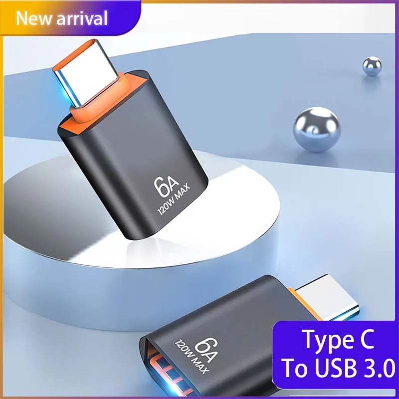 

6A Type C Adapter To USB 3.0 OTG To Type C USB Fast Data Transfer Adapter For Samsung Xiaomi POCO Adapters Connector