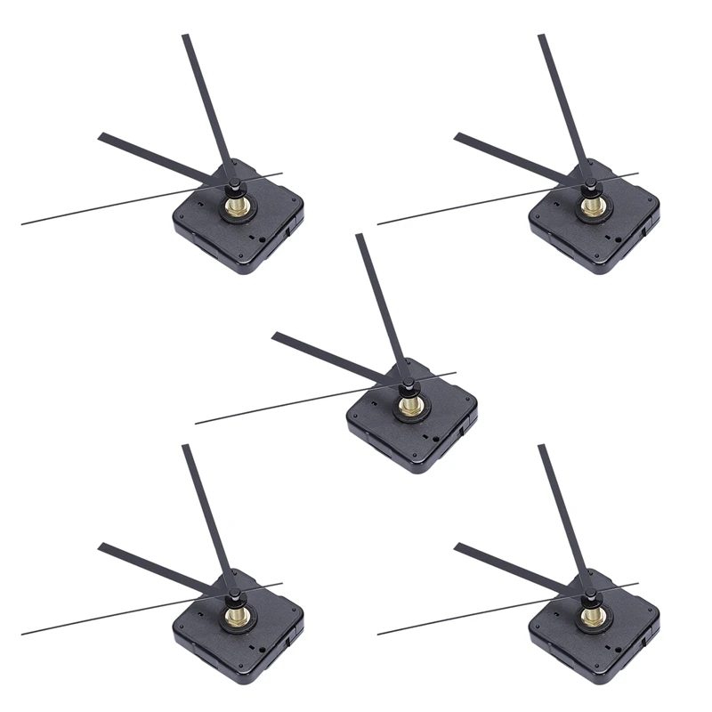 

5X Clock Mechanism DIY Kit Mechanism for Clock Parts Wall Clock Quartz Hour Minute Hand Quartz Clock Movement