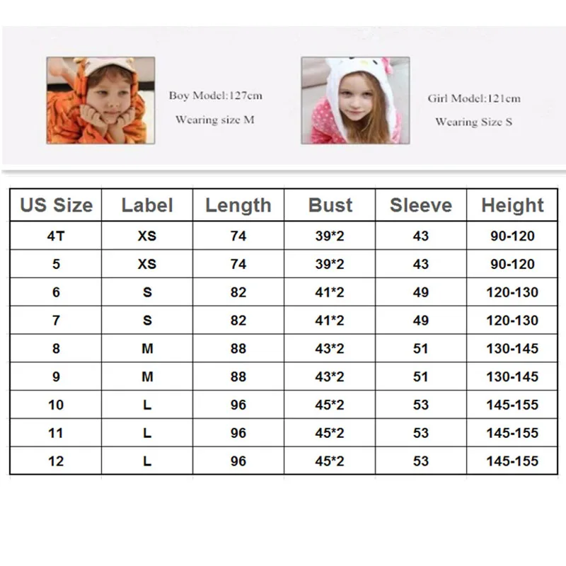 Winter Kigurumi Unicorn Dinosaur Hooded Children Bathrobes Kids Bath Robe Animal For Boys Girls Pyjamas Nightgown Sleepwear | Детская