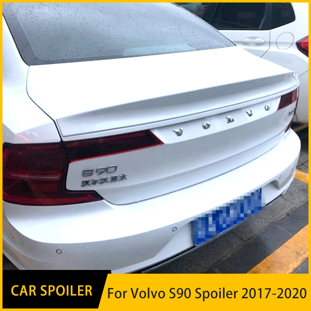 

Внешний задний спойлер из АБС-пластика для VOLVO S90 2017 2018 2019 2020, украшение для багажника, высококачественный спортивный автомобильный Стайлинг