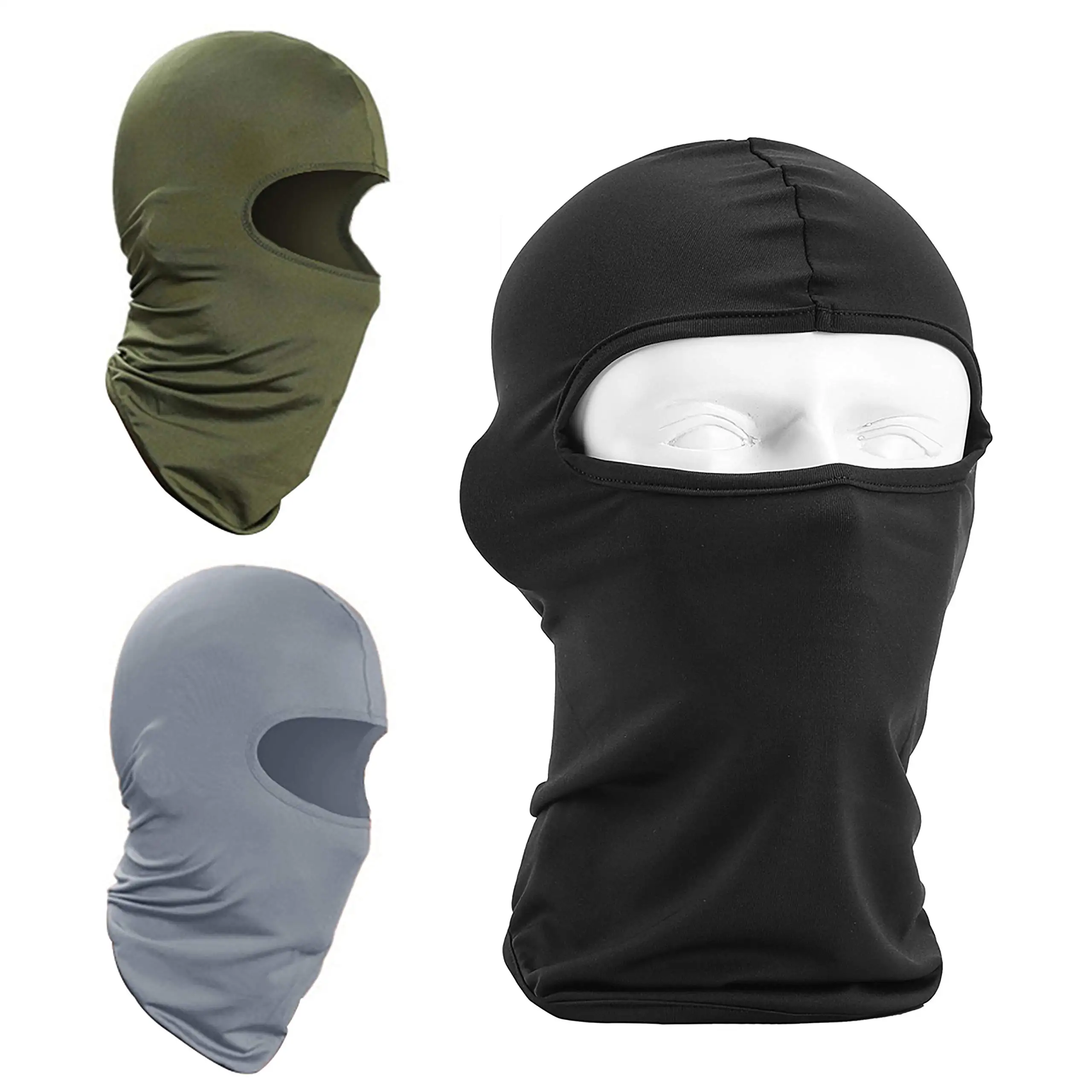 

New Summer silk Balaclava Cap Hood Skullies Beanies Outdoor Sports Cycling Tactical Hat Sun Protection Full Face Bonnet Windproo