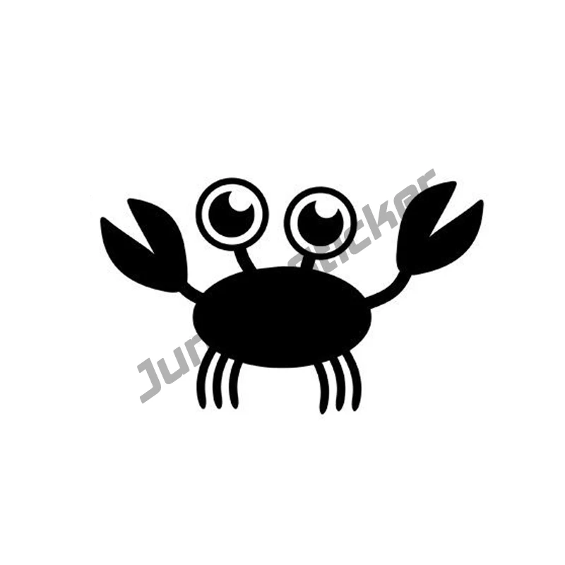 

Waterproof Sunscreen Scratch-Proof Exterior Decoration Car Sticker CRAB Fun Vinyl Car-styling Decal KK16*16cm