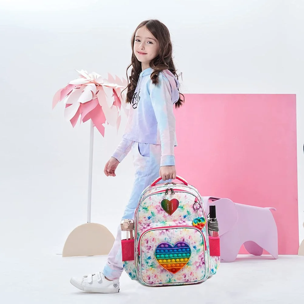 Bikab School Bags 3 In 1 Kids Bags for Girls Kawaii Backpack Waterproof Children School Bags for Girl 16