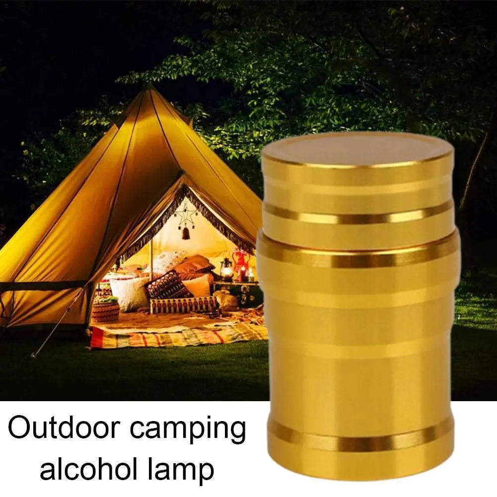 

2023 New Portable Metal Alcohol Lamp Aluminum Case Camping Picnic Stove Lights Outdoor Tools Lab U5I3