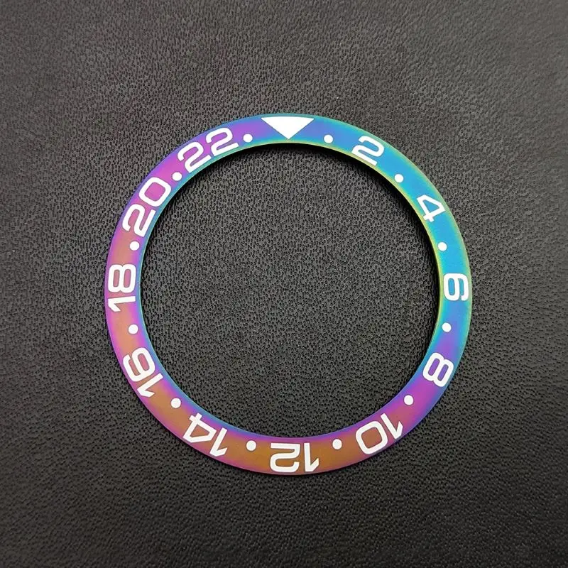 38mm New Color Bezel Set Ring 40mm Watch Accessories Watch Scale Insert Replacement Parts Outer Diameter 30.5mm With Sticker