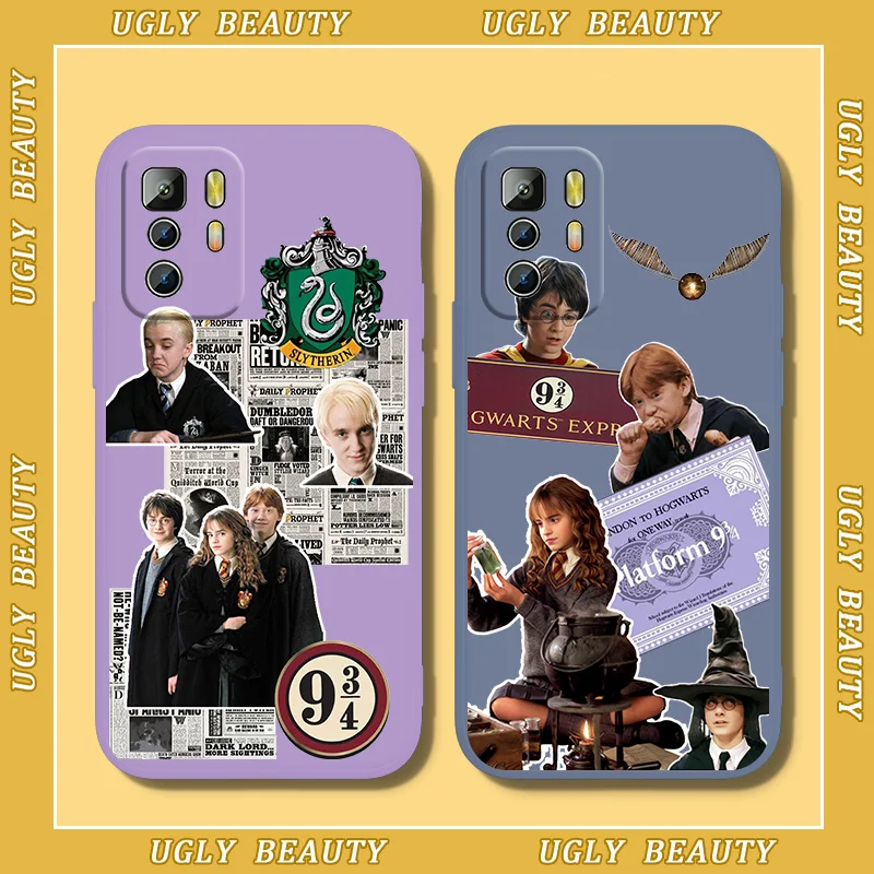 

Cartoon P-Potters Design-Harries Phone Case For Xiaomi Redmi Note 11T 11 11S 10T 10 9T 9S 9 8T 8 7 6 Pro Liquid Rope Funda Cover