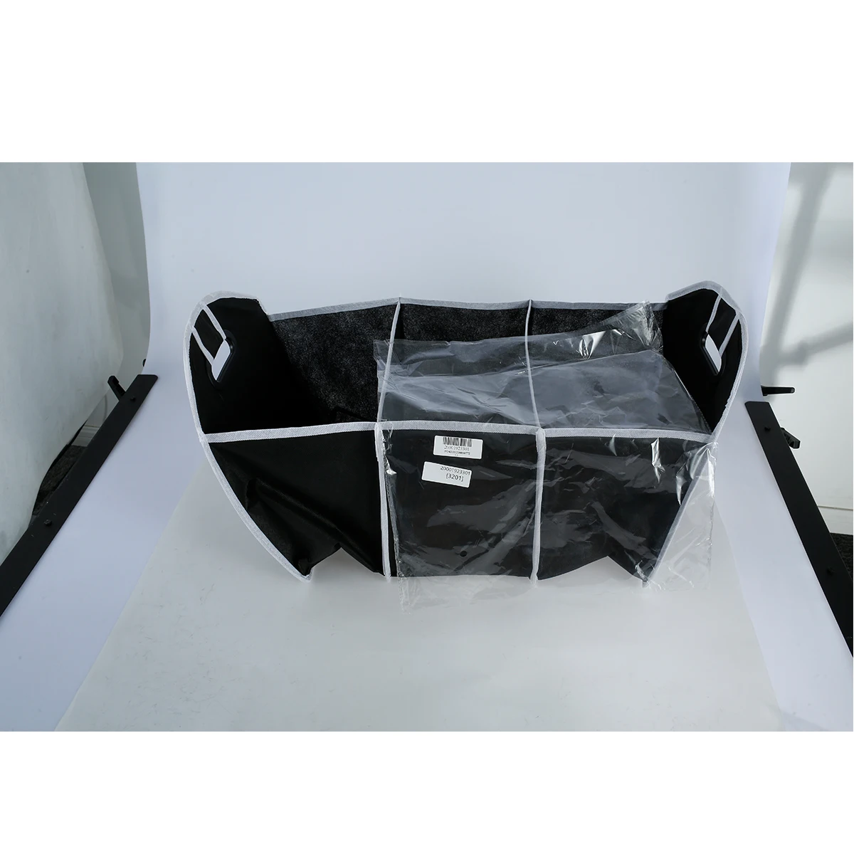 

New Trunk Organizer Foldable Adjustable Car Storage Organizer with 3 Compartments Side Pockets Side Buckles Reinforced Handles