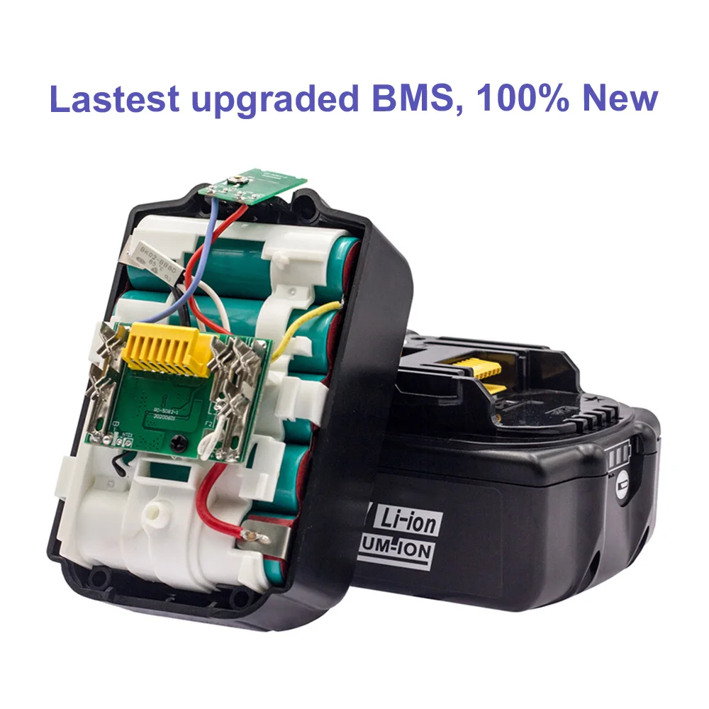 Latest Upgraded Rechargeable Battery for BL1860 Makita 18V 6Ah Lithium ion 18650 Replacement Baterry for Makita 18v BL1850 1840