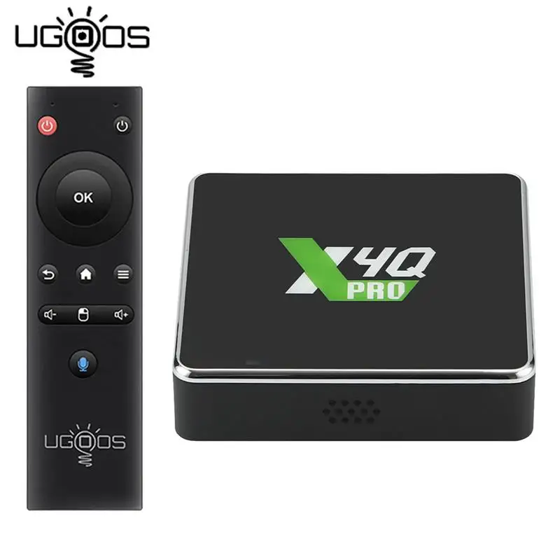 

UGOOS X4 X4Q PRO TVBOX 4GB 32GB X4 PLUS Amlogic S905X4 Android 11 Smart TV Box BT4.0 1000M X4 CUBE Set Top Box 4K Media Player