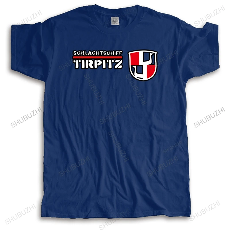 

cotton High Quality tshirt men summer loose cool tees SCHLACHTSCHIFF TIRPITZ Bigger Size Homme Black o-neck Tee-shirt plus size