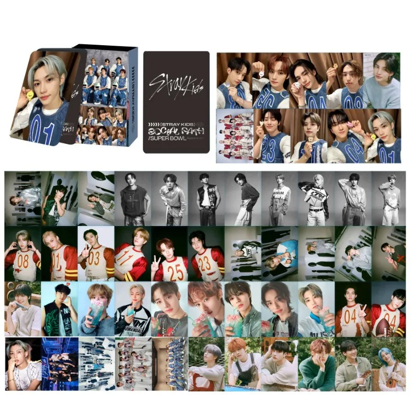 

KPOP бродячие дети 2023 5 звезд Мерч Фотокарточка новый альбом ЛОМО крадс коллекция веера постер открытка фотография подарок