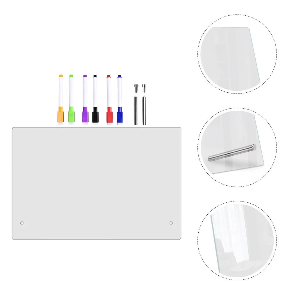 

Clear Dry Erase Board Tableta De Escritura Desk Acrylic Writing Memo Erasable Plate Desktop Whiteboard Pad