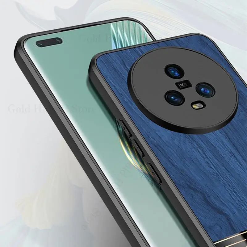 Capa For Honor Magic 5 Pro Imitate Wood Texture Leather Phone Case For Magic 4 Pro Lens Protective Cover For Magic 5 4 Pro Funda
