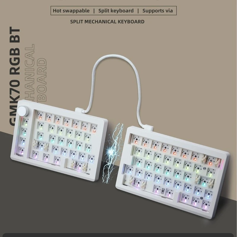 Zuoya Gmk70 Отдельный комплект игровой механической клавиатуры через/Qmk Беспроводная