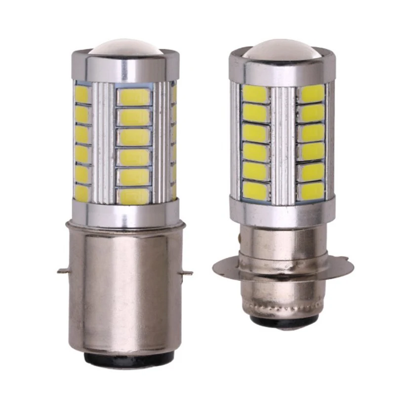 

1PC PX15D BA20D LED Fog Light Lamp Auto Motorcycle Headlights 33 SMD Motor Light Headlamp