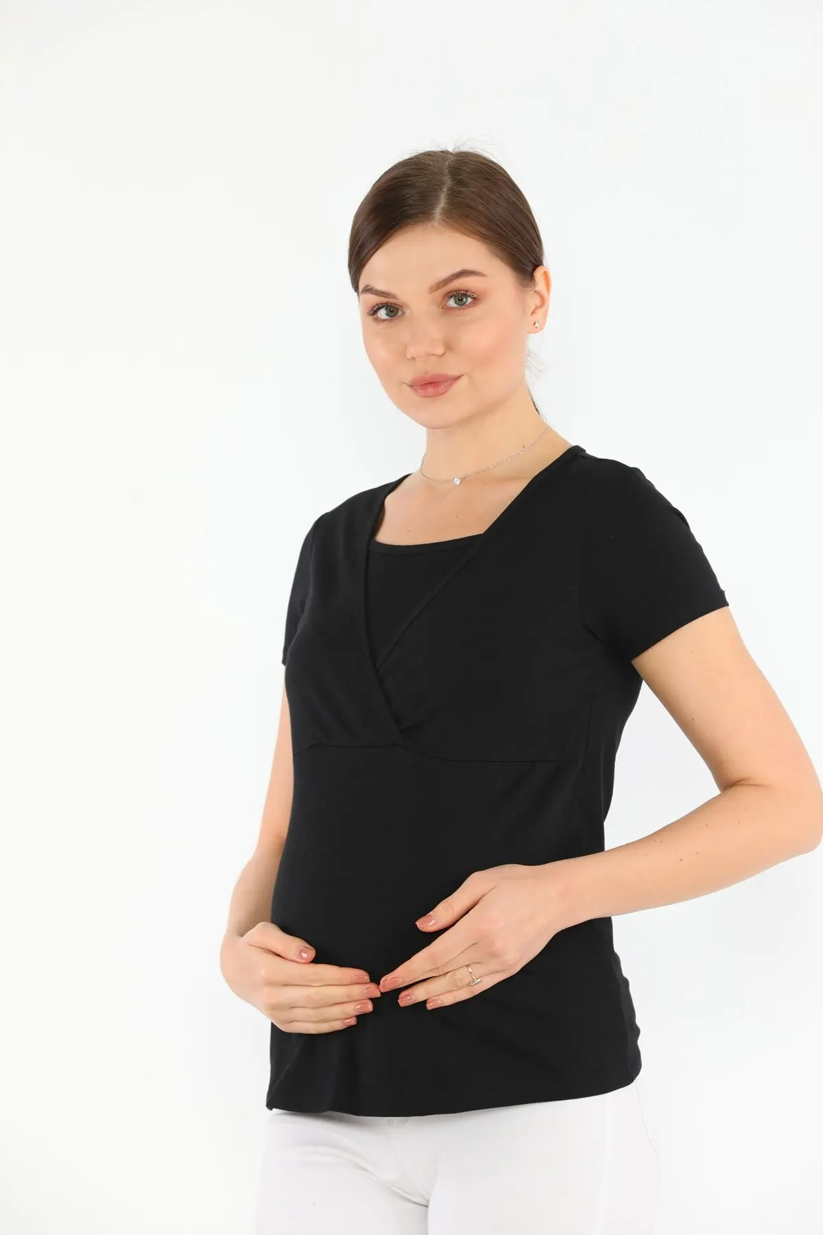 

Maternity Fashion Breastfeeding Blouse