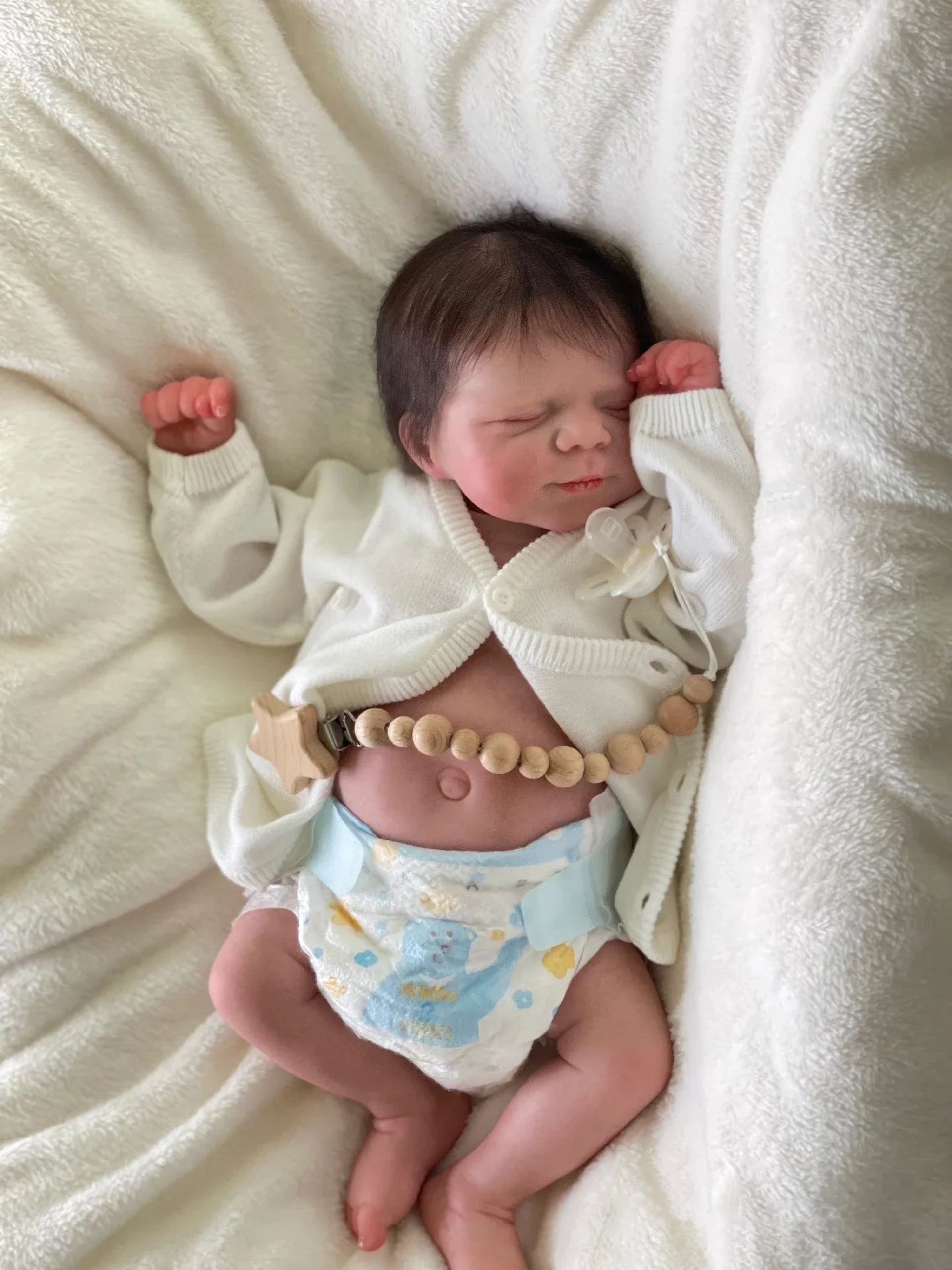 Кукла реборн 19 дюймов Реалистичная силиконовая виниловая кукла для