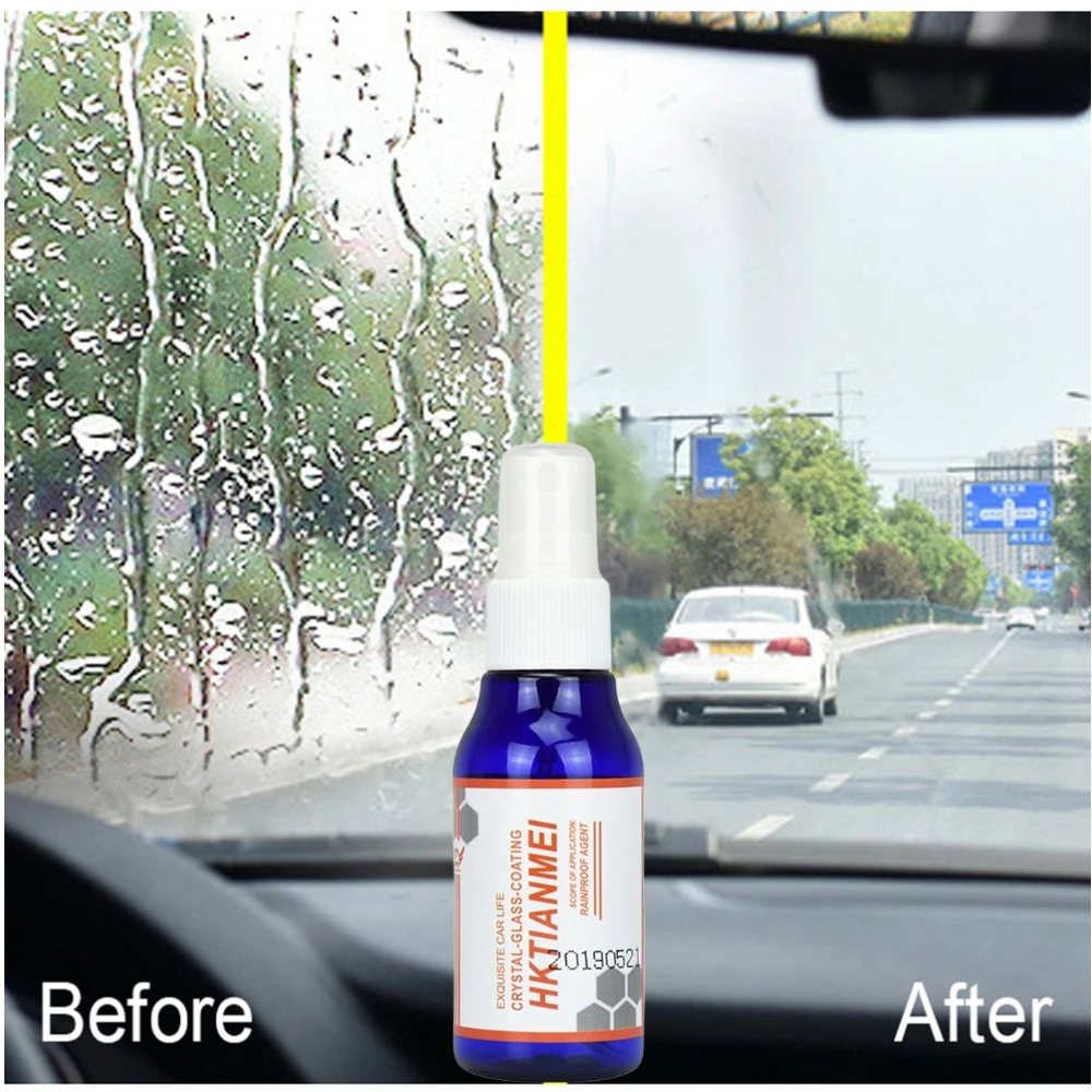 

60ml Auto Glass Film Coating Agent Waterproof Rainproof Anti-Fog Spray Car Windshield Window Glass Coating Rainproof Agent