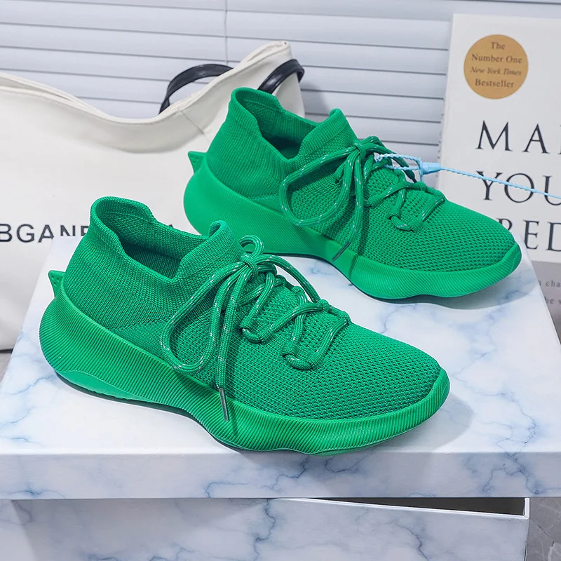 2022 Spring New Net Red Explosive Shark Tail Breathable Men's Shoes Casual Sports Couple Shoes Mesh Weaving Women's Shoes