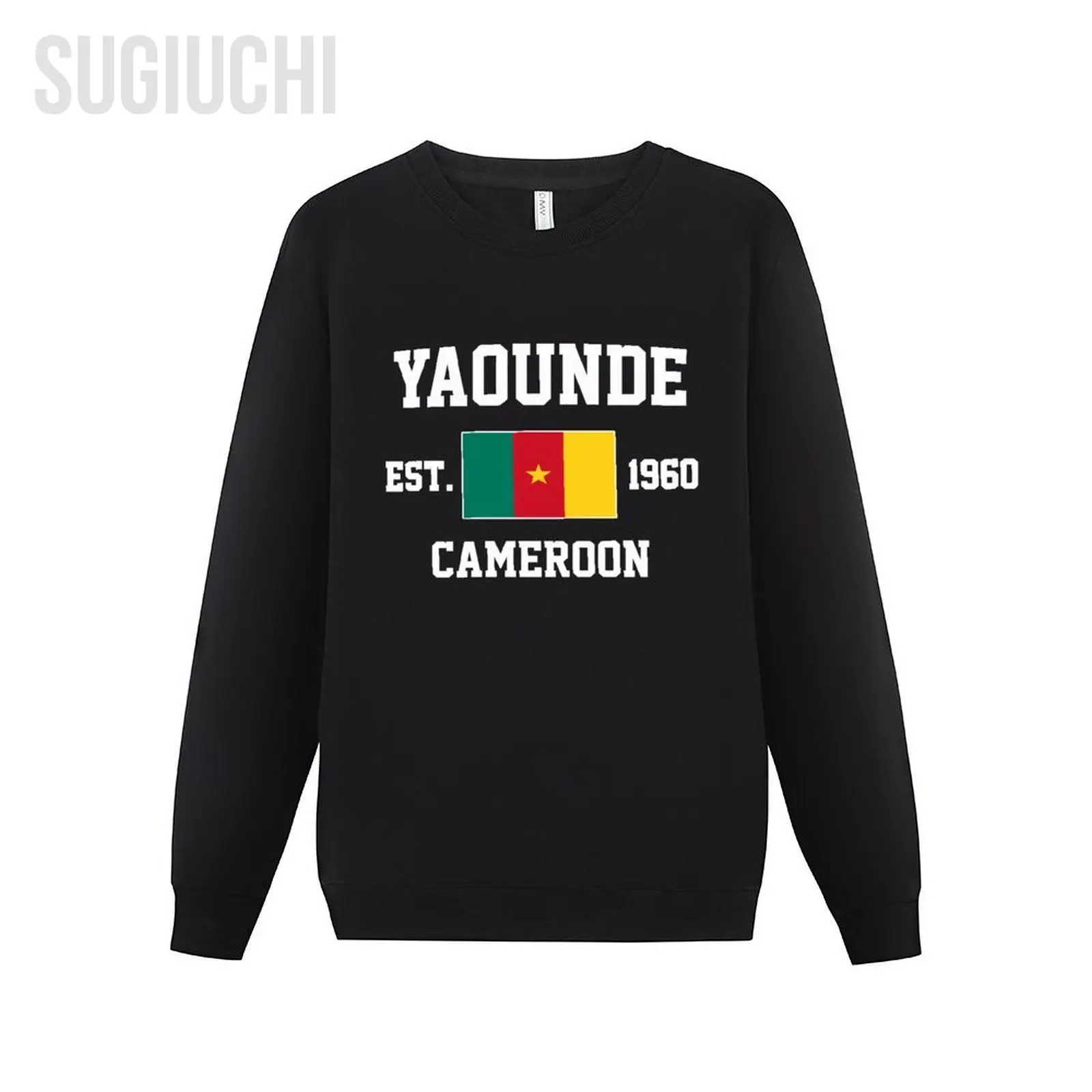 

Men Women Hoodies Cameroon EST.1960 Yaounde Capital Hoodie Pullover Sweatshirts O-Neck Hip Hop Style Cotton Unisex