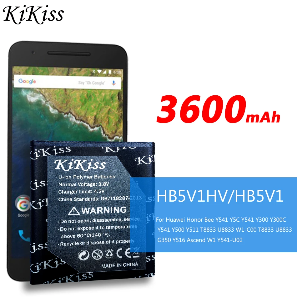 

Аккумулятор высокой емкости для Hua wei HB5V1HV HB5V1, 3600 мАч