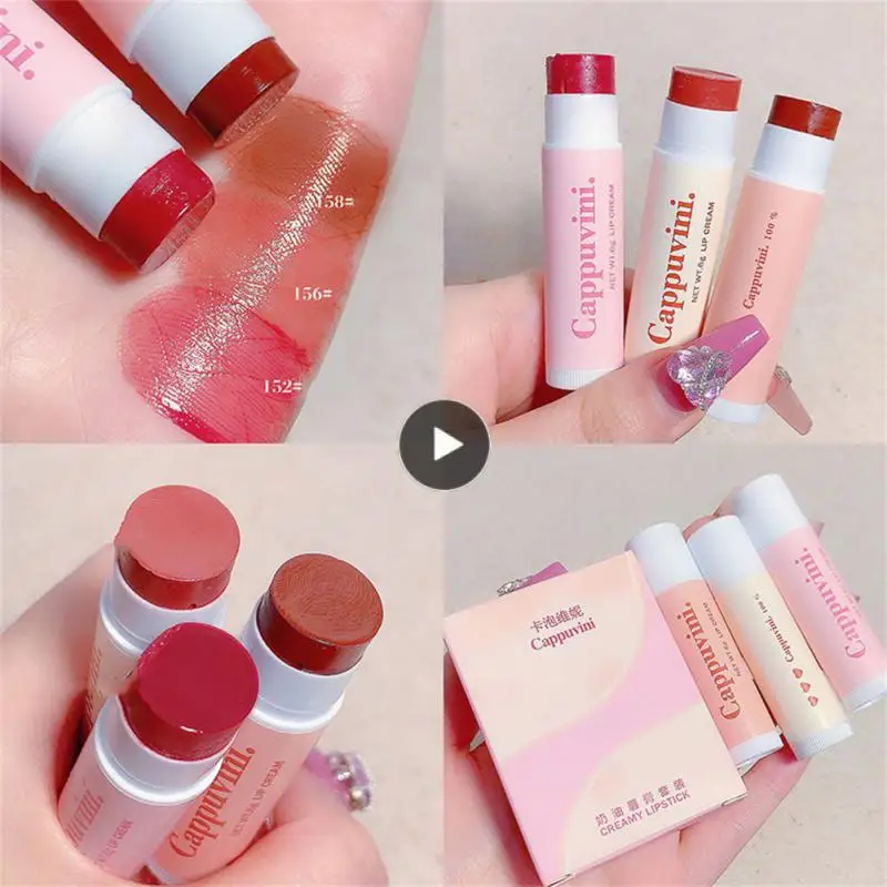 

Lip Tint 3 Colors Lip Nourishing Watery Lipgloss Lip Care Lip Balm Lasting Colored Lipstick Moisturizing Colored Lip Balm