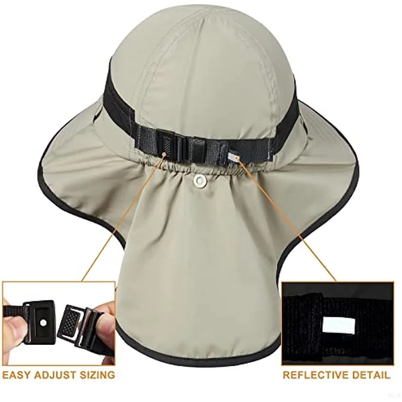 GADIEMKENSD Kid's Play Hat, Sun Hat with Neck Flap for Girls and Boys - UPF 50+ Protection, Ultra-Light M12