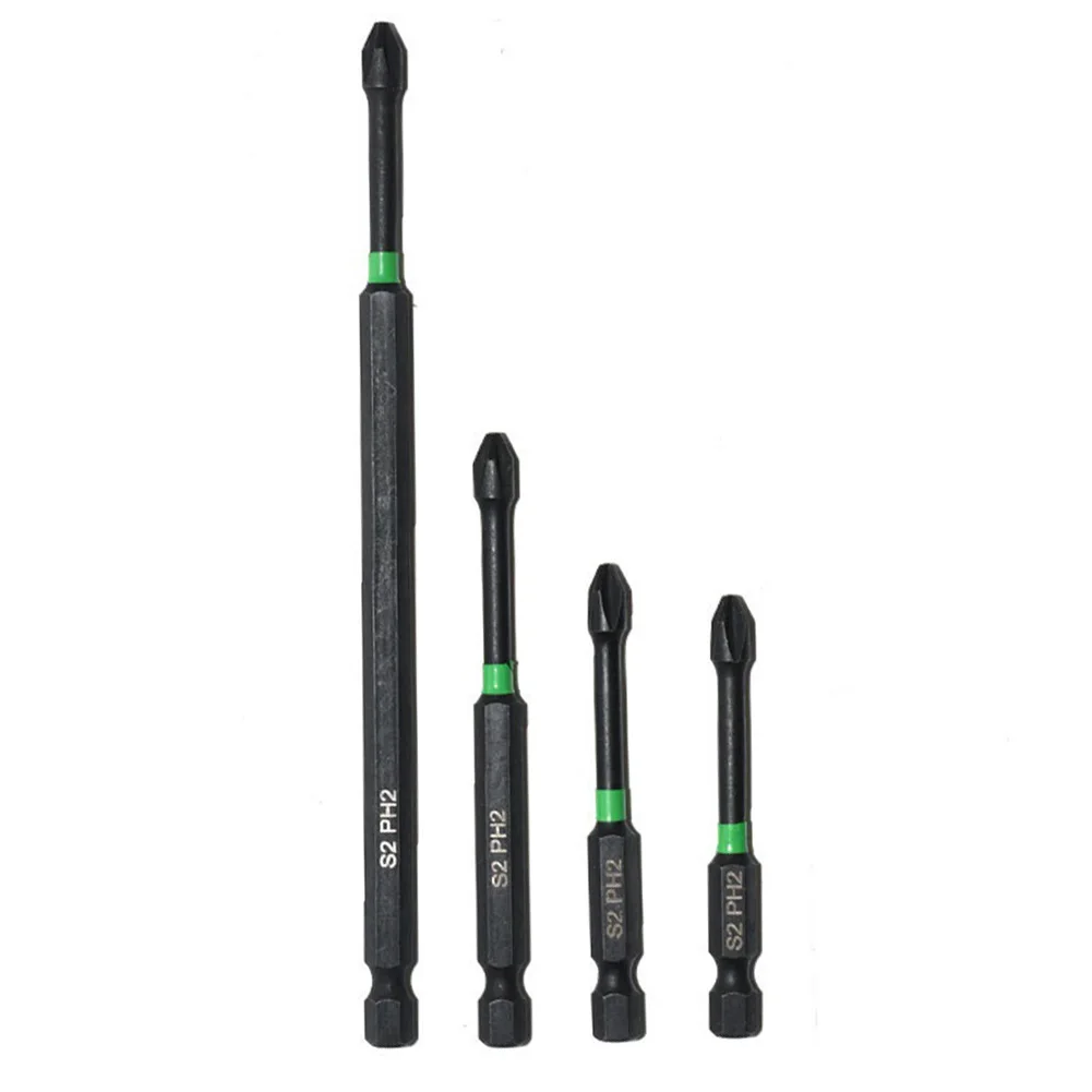 

6.35mm 1/4 Inch Hex Magnetic Non-Slip Batch Head Screwdriver PH2 Cross Hex Shank Screwdriver Hand Tool 65mm/70mm/90mm/150mm