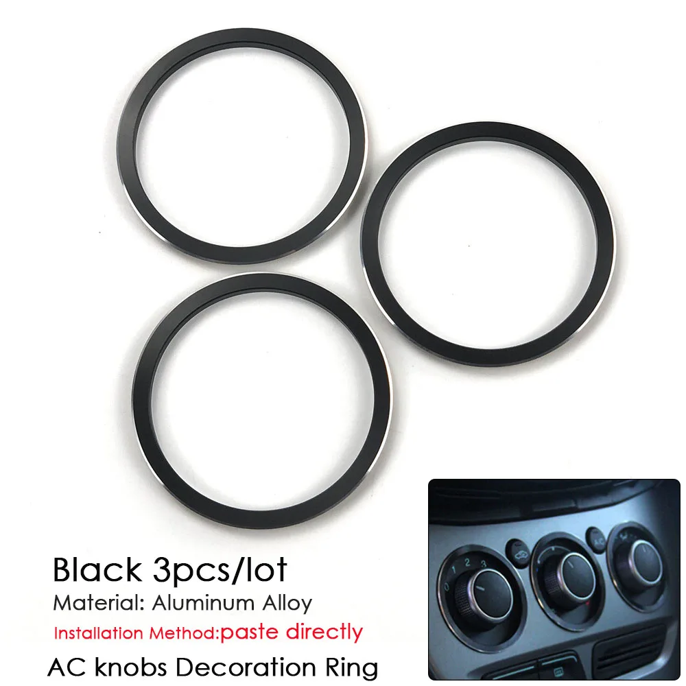 

Автомобильный Стайлинг, алюминиевый сплав air ручки кондиционера, ручки переключателей, декоративное кольцо, чехол для Ford Focus 2, Focus 3, Kuga