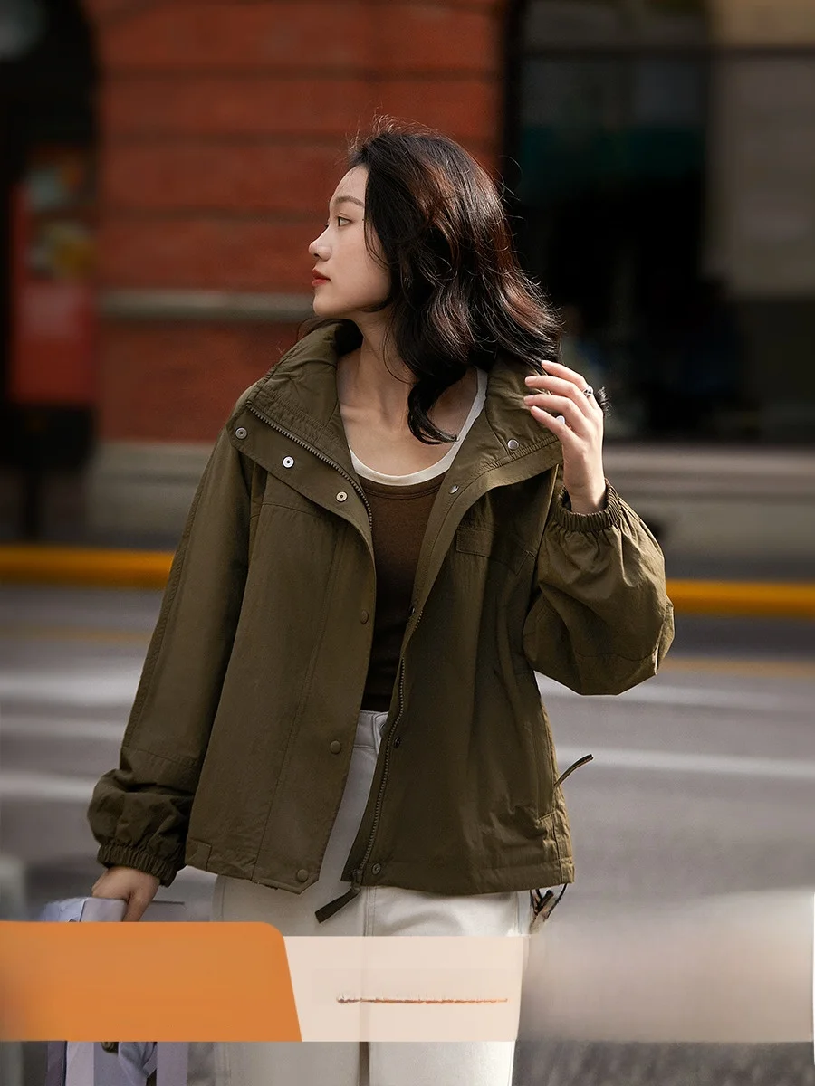 [Wtg 665597 Ag] Xiaohan Pavilion Свободное повседневное флисовое теплое короткое пальто с