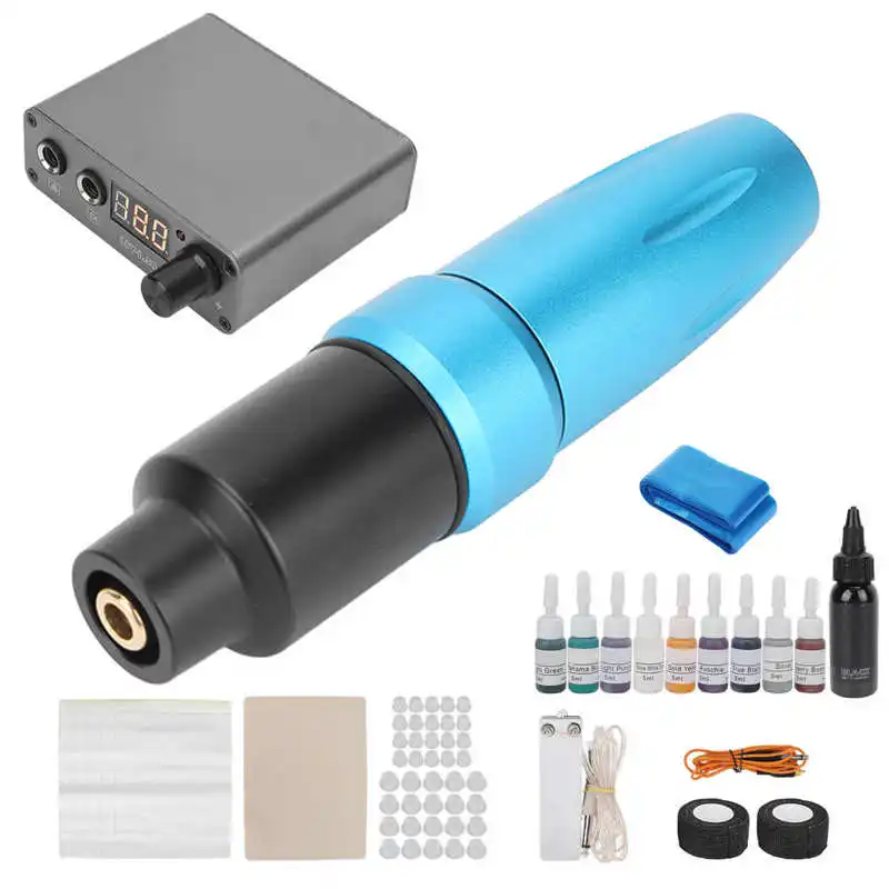 

Professional Tattoo Kit Aluminum Alloy Shell Tattoo Machine Pen Kit for Tattoo Parlor