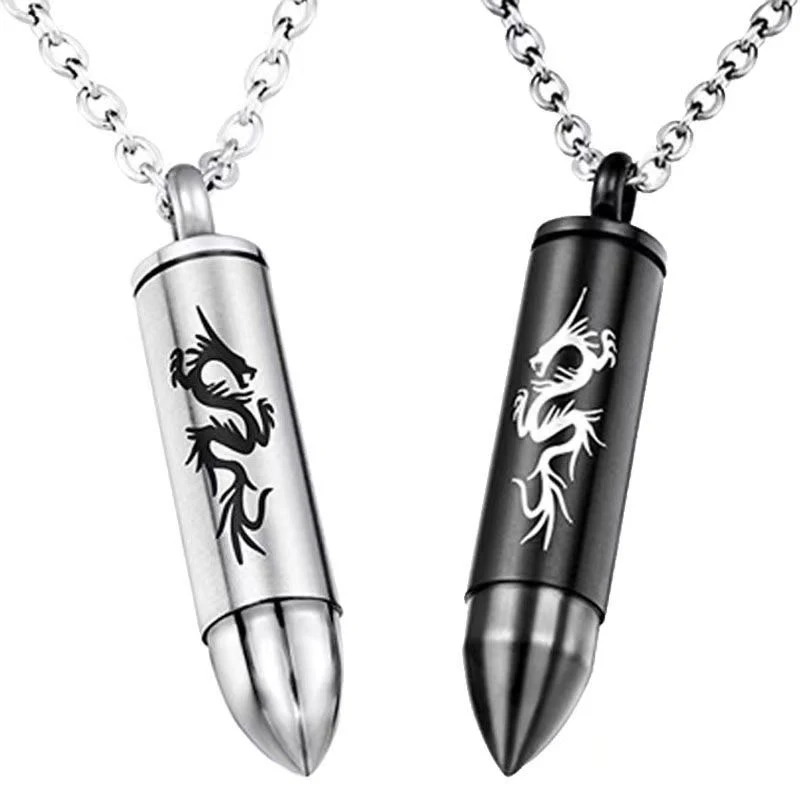

Bullet titanium steel men's necklace trendy accessories niche bullet head pendant ruffian handsome decoration