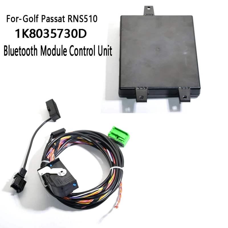 

Car Bluetooth Module Control Unit Wplay Cable Tree/Cable 9W2 For Golf Passat RNS510 1K8035730D