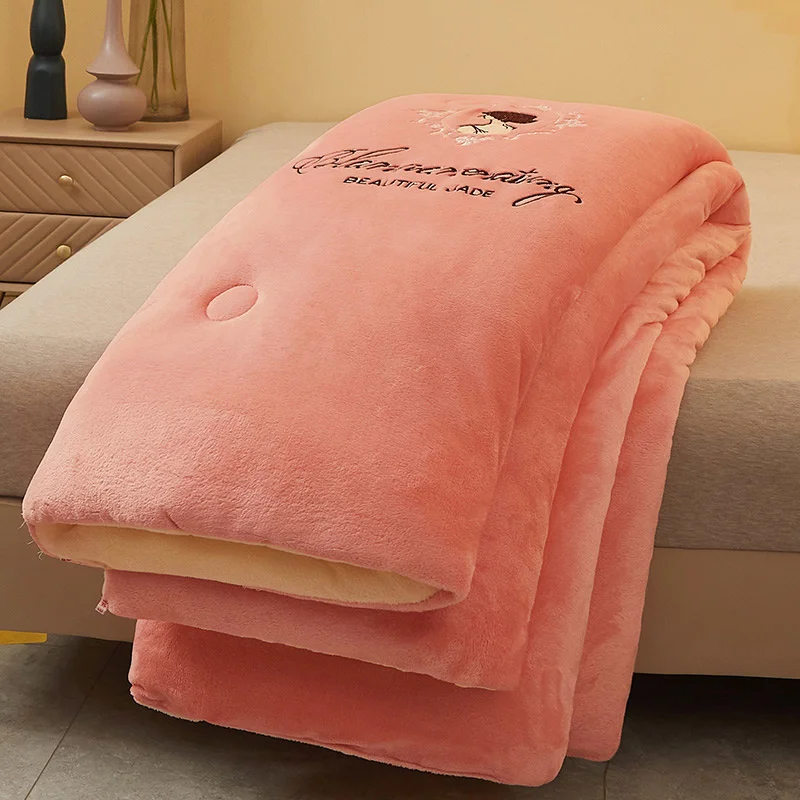 

Lambswool Quilt Winter Quilt Thick Warm Student Dormitory Winter Quilt Core Milk Fiber Space Quilt