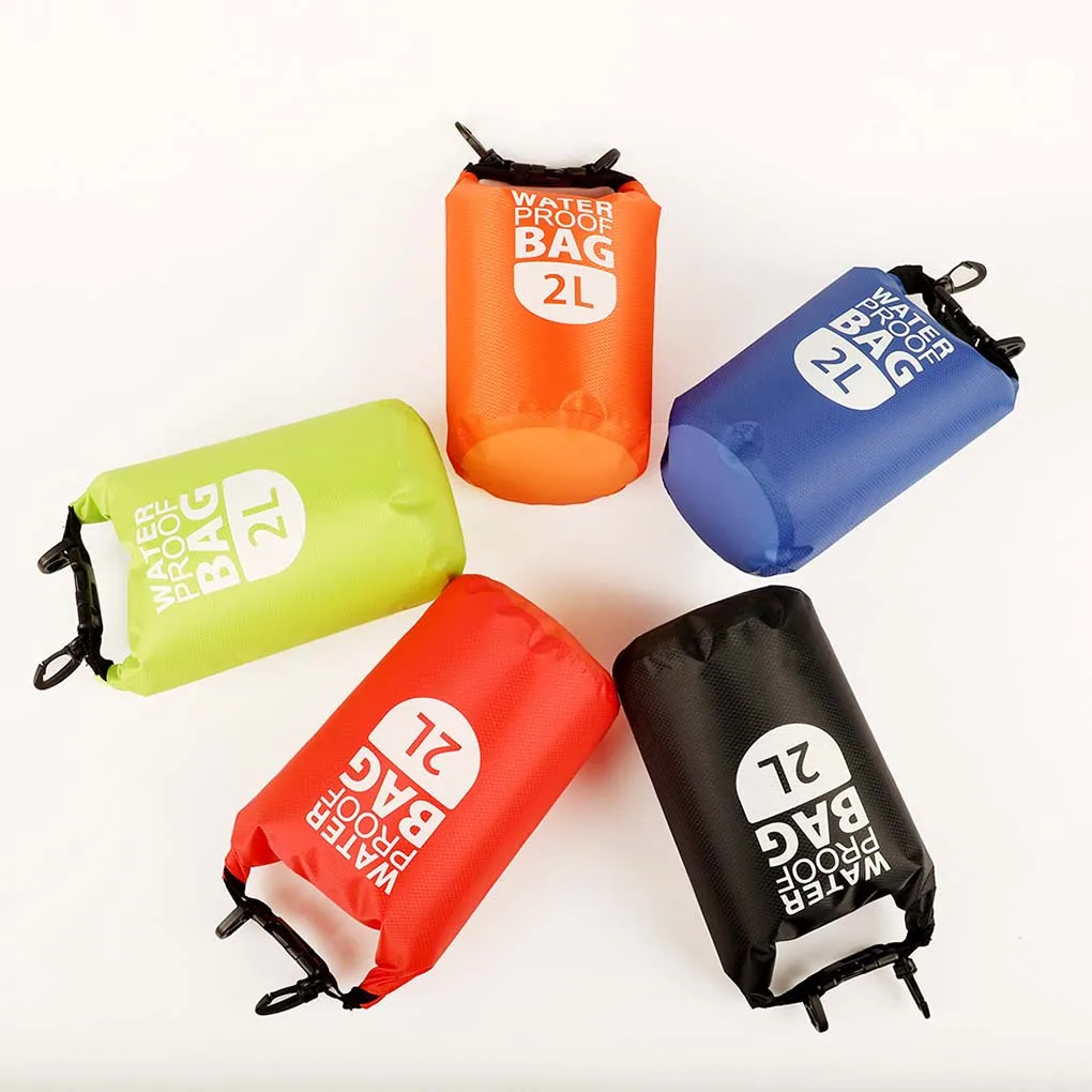 

Outdoor Dry Bag Double Handbag Waterproof PVC Bags Equipment Red 2L Strapless