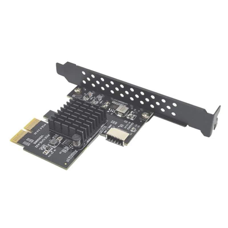 

USB3.1 Front Type E 20Pin Expansion Card ASM3142 Chip 10Gbps USB2.0 PCI Express 3.0 X2 Adapter For Desktop PC